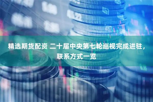 精选期货配资 二十届中央第七轮巡视完成进驻，联系方式一览