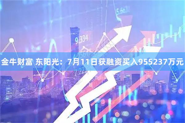 金牛财富 东阳光：7月11日获融资买入955237万元